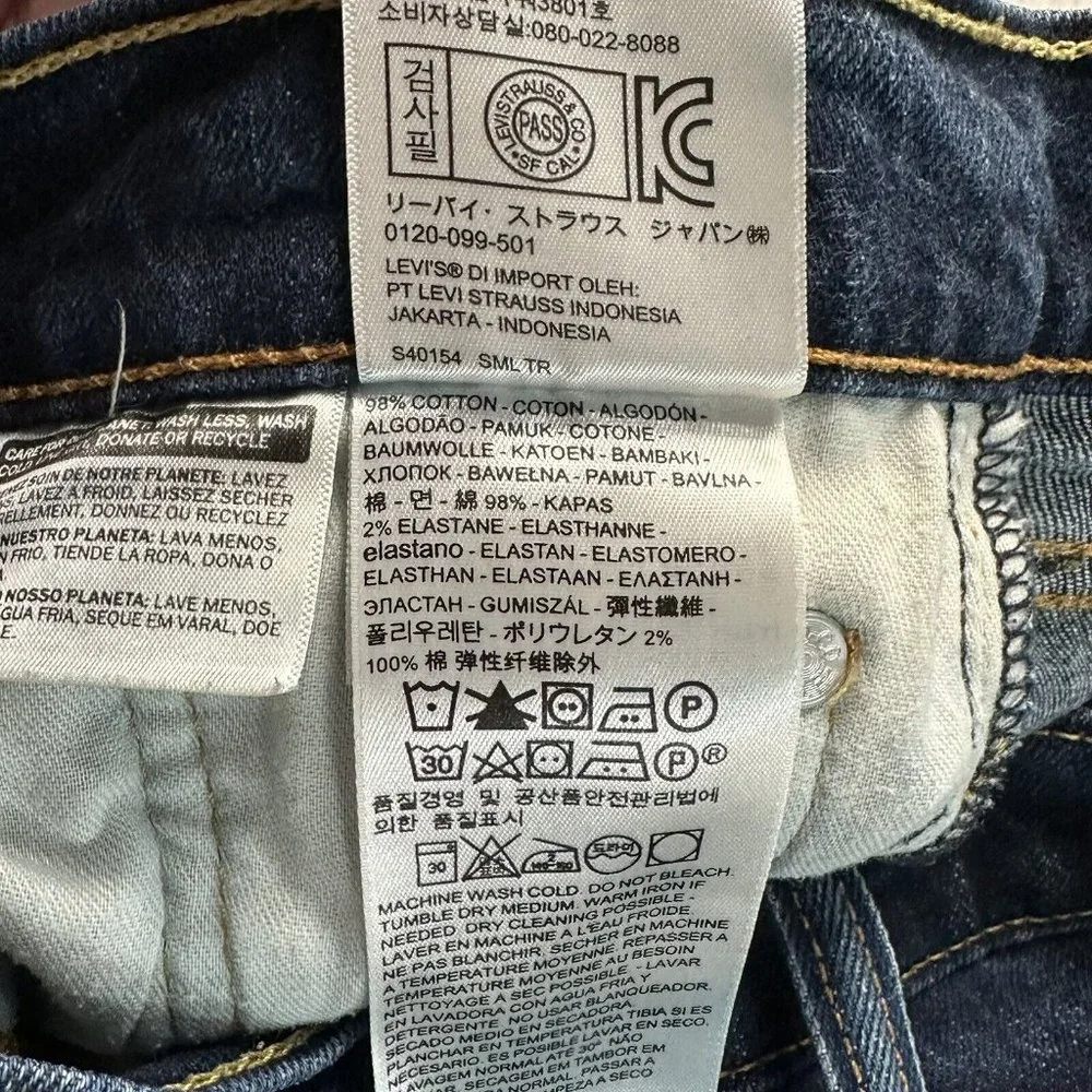 Levi's Men's 514 Distressed Straight Leg Stretch Denim Jeans Egypt 30x30* Blue